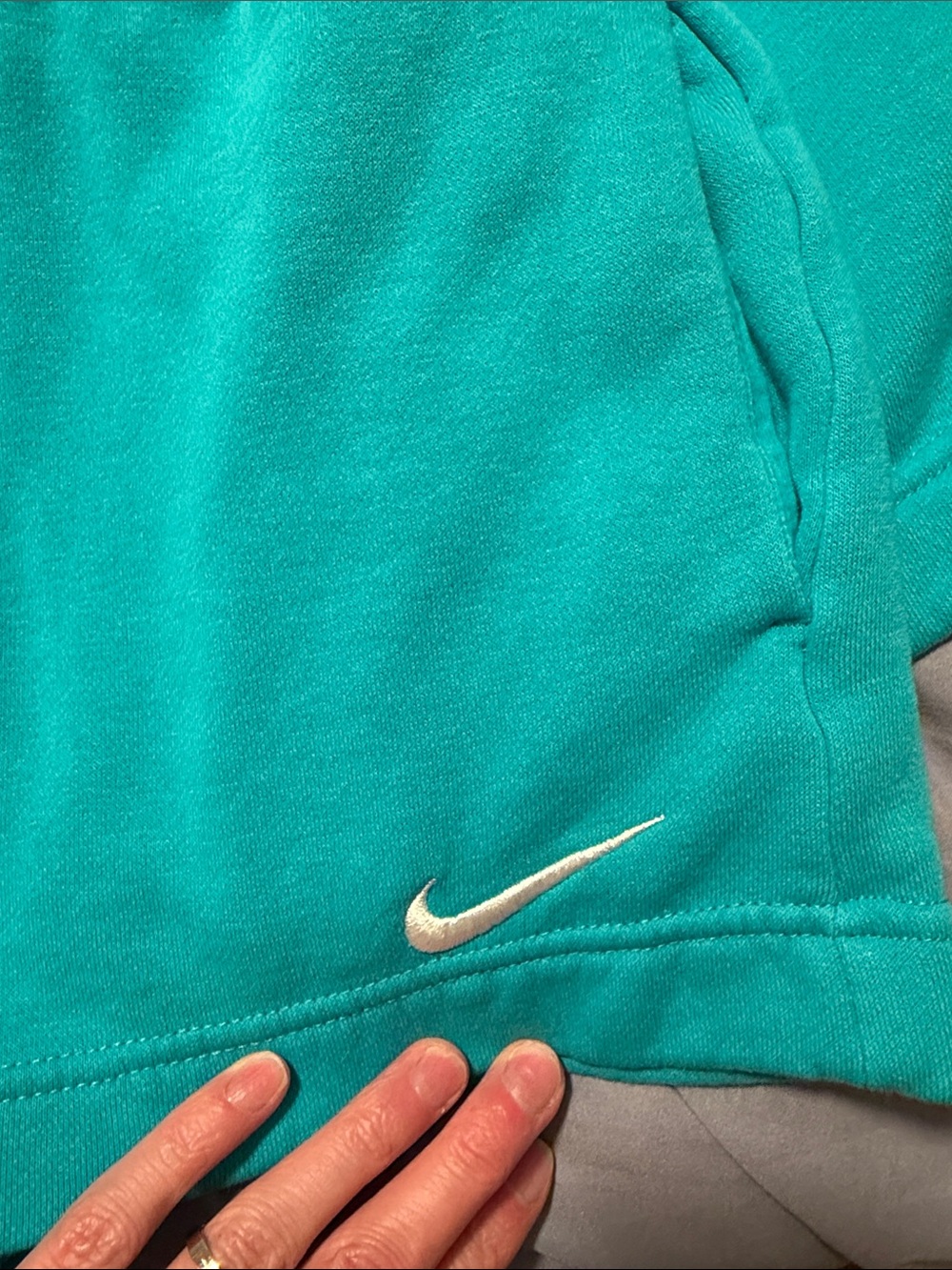Nike Phoenix Fleece Shorts Women's Athletic Shorts in Blue - Picture 3 of 4
